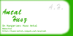 antal husz business card